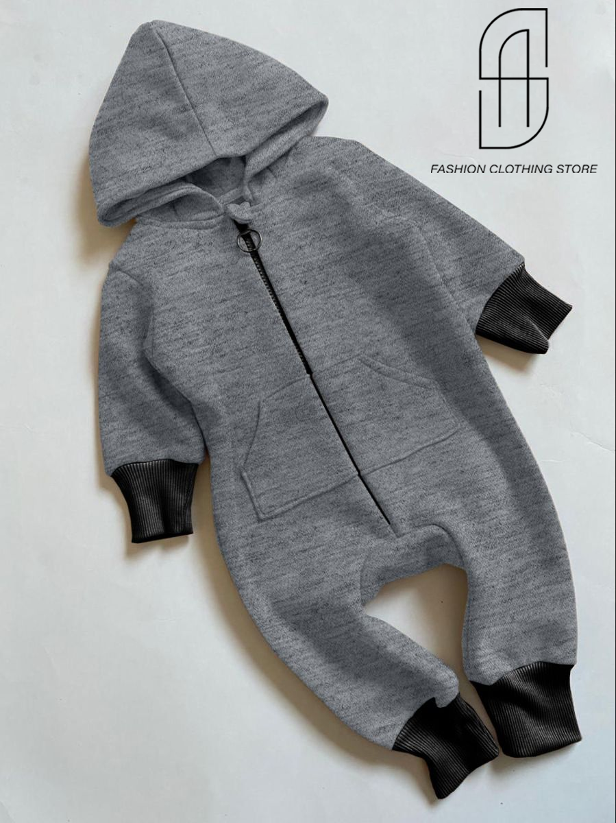 Baby Boy Girl Kids Hooded Romper Jumpsuit Bodysuit Clothes Outfits Long Sleeve Playsuit Toddler One Piece Outfit