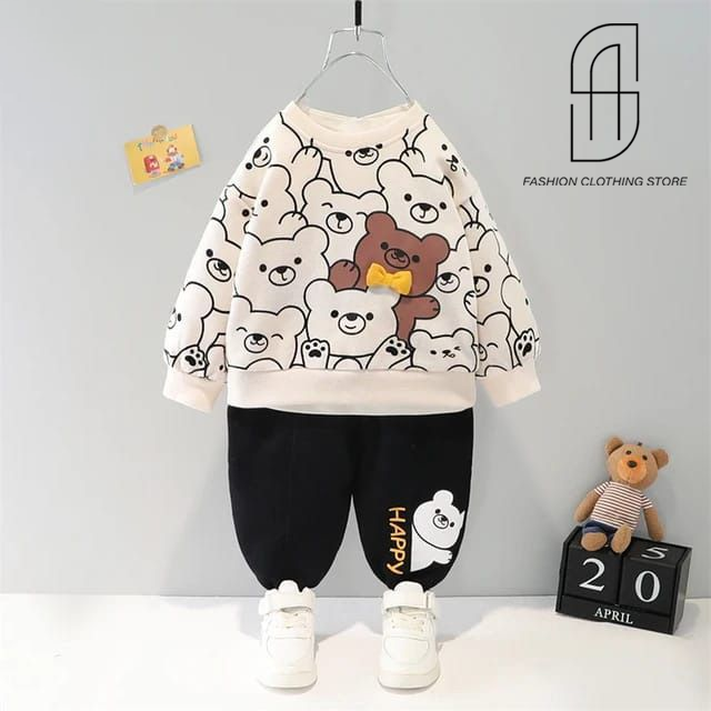 WINTER KIDS TEADY BEAR TRACKSUT UNIQUE AND TRENDY DESIGN