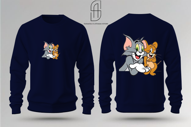 TOOM/ JERRY Printed - Premium Quality, Stylish Winter Sweatshirt - Stay Fashionable And Warm - Winter Chic