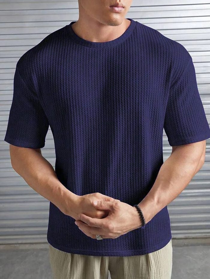 OVER SIZE WAFFLE KNIT T.SHIRT FOR MENS AND BOYS CASUAL WEAR